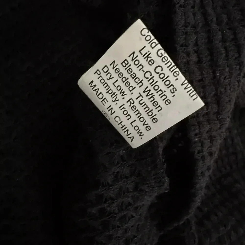 NWT Prettywear Puff Short Sleeve Top Waffle Loose Casual Blouses Sz M - Picture 9 of 9